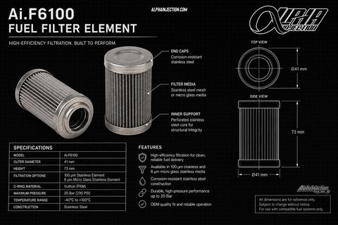Ai-F6100 Fuel Filter (Element)